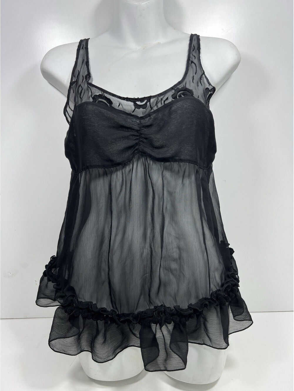 Vintage Victorias Secret Sexy Little Thing Blk Lingerie Dress Women Sz M Babydol